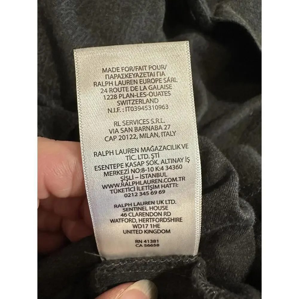 Polo Ralph Lauren Classic Fit Short Sleeve Polo Men's Size XL Dark Grey